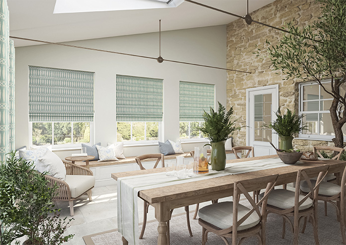 Nazca, Duck Egg - Twist&Fit Roman Blind - Image 6